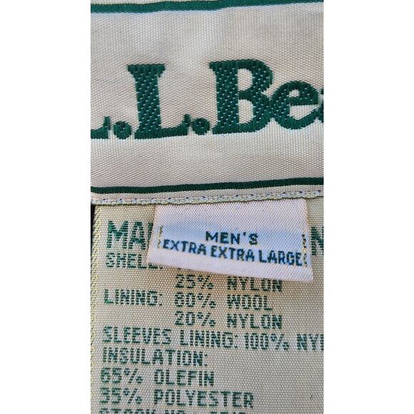L.L. Bean Men’s XXL Beige Parka Jacket Hooded Flannel Lined Outdoor Workwear - Picture 5 of 16